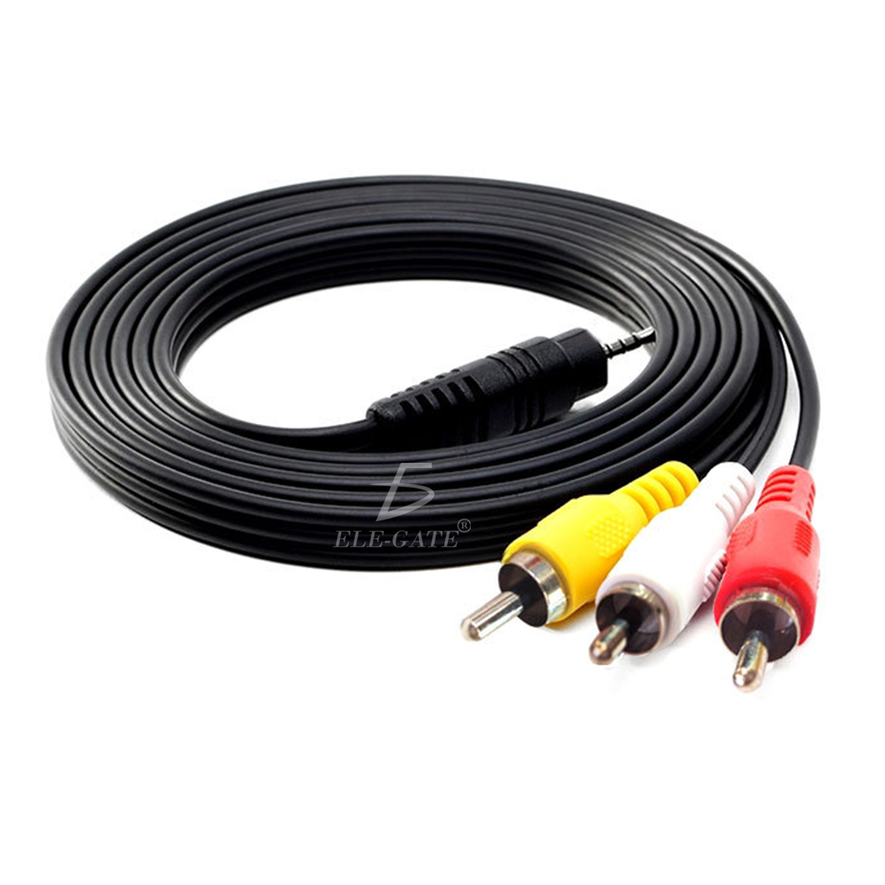 Video Audio Cable TV Macho a 3 RCA Macho - Image 2