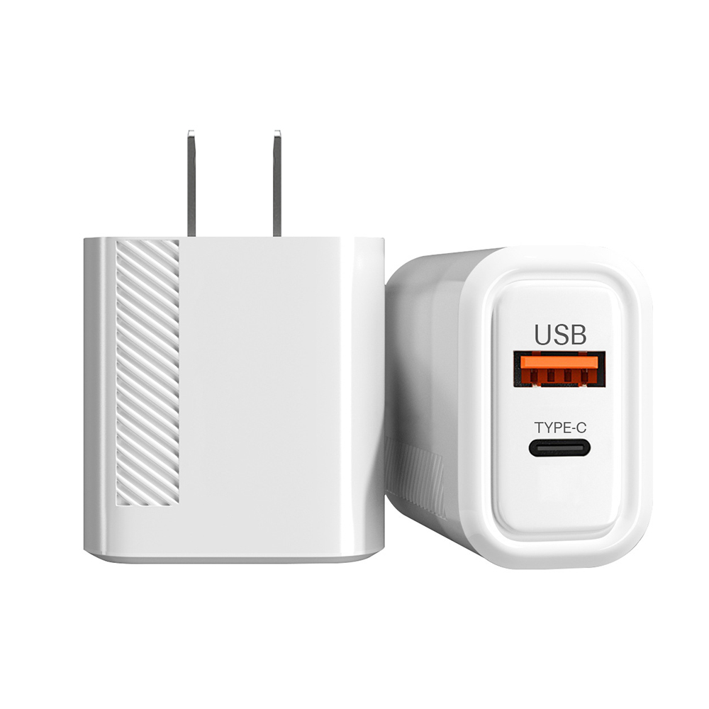 Cargador de Pared USB 2 en 1 para Tipo C y USB de Alta Velocidad Con calidad Quick Charge - Image 2