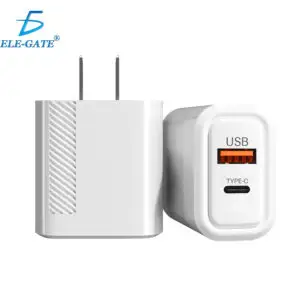 Cargador de Pared USB 2 en 1 para Tipo C y USB de Alta Velocidad Con calidad  Quick Charge