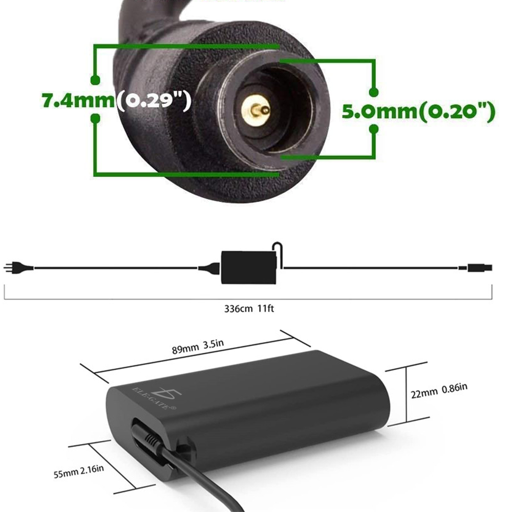 Cargador Laptop Compatible de DELL 90W 19.5V 4.62A 7.4x5.0 mm - Image 4
