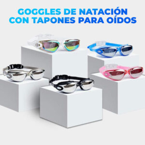 Gafas de natación Resistente al Agua, Sin Fugas, Antiniebla, Protección UV