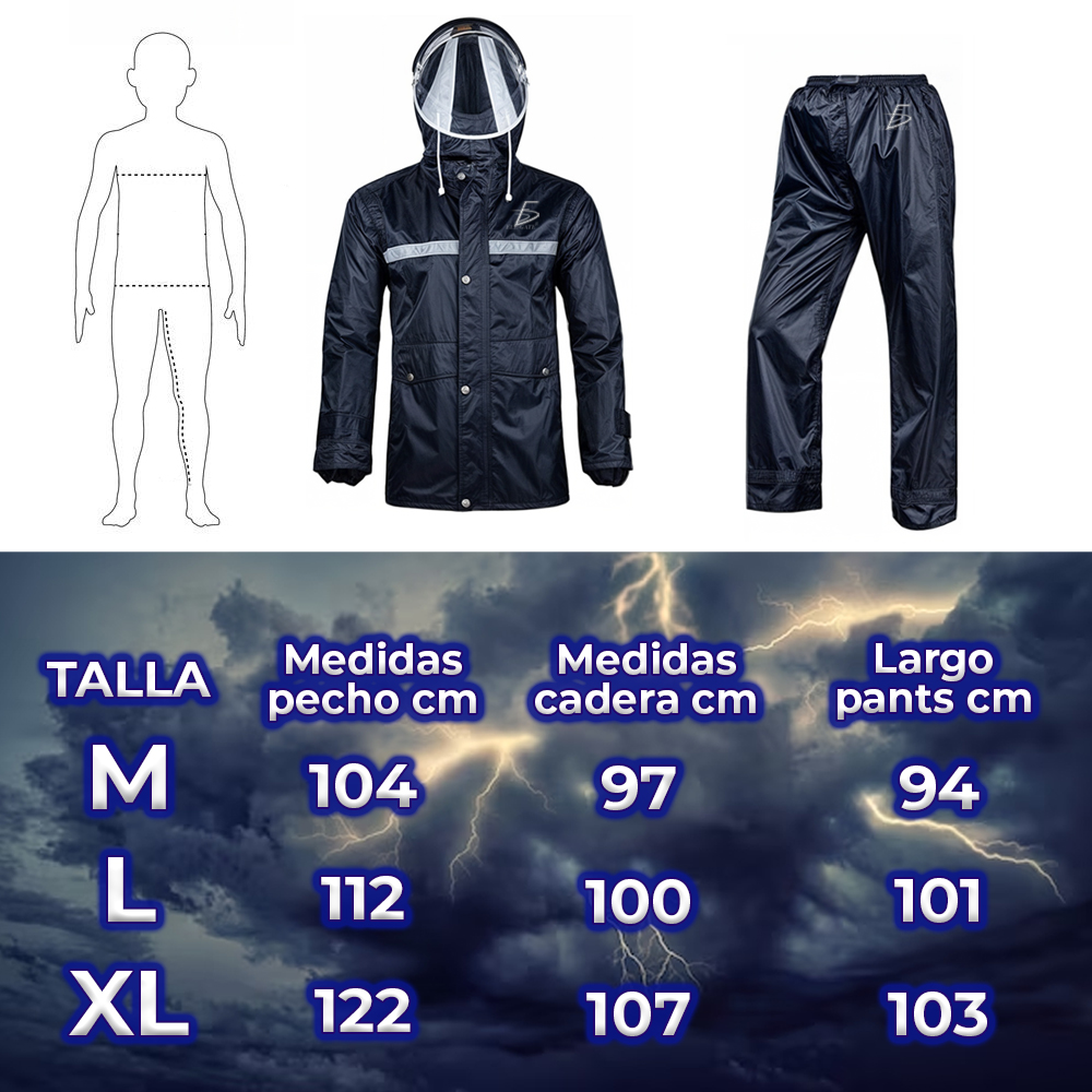 Traje de lluvia para mujer y hombre, de alta visibilidad, con capucha. - Image 4
