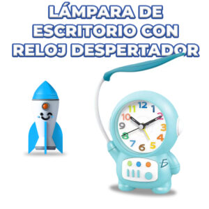 Reloj Despertador Astronauta con Lámpara de Escritorio 2 en 1