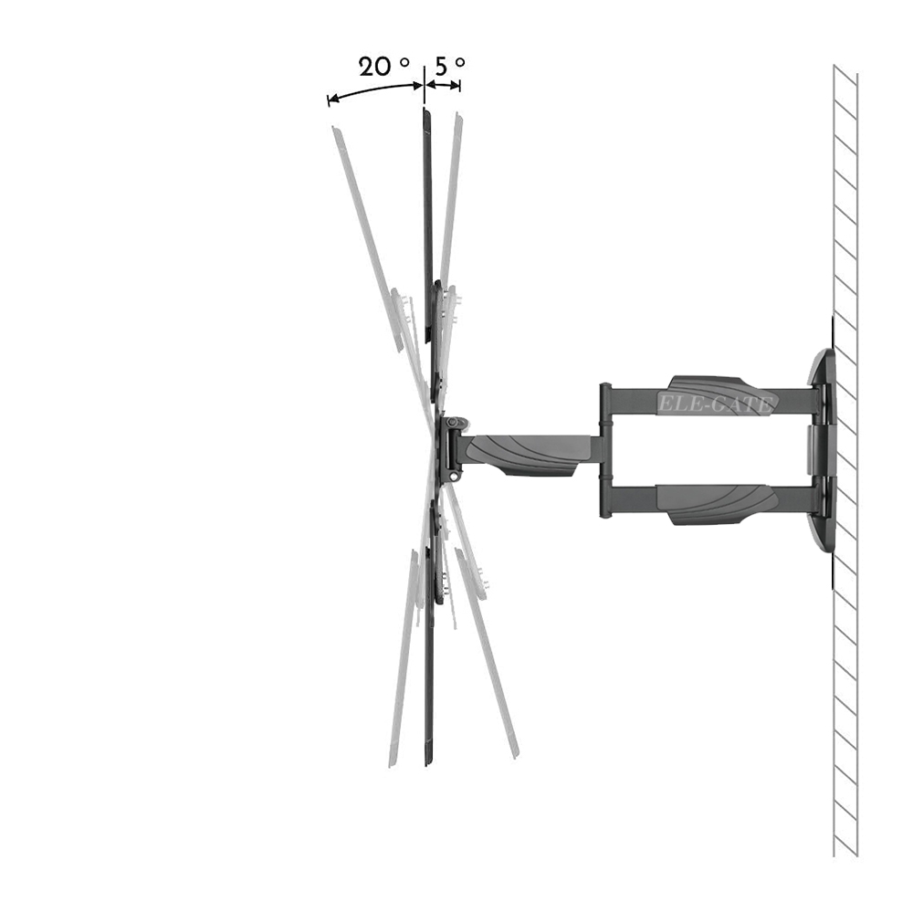 Soporte de TV 27 a 60 pulgadas de Alta Capacidad de movimiento completo - Image 3