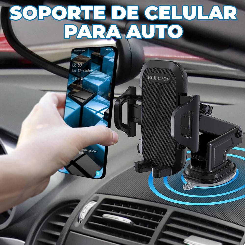 Soporte Celular Giratorio con Ventosa