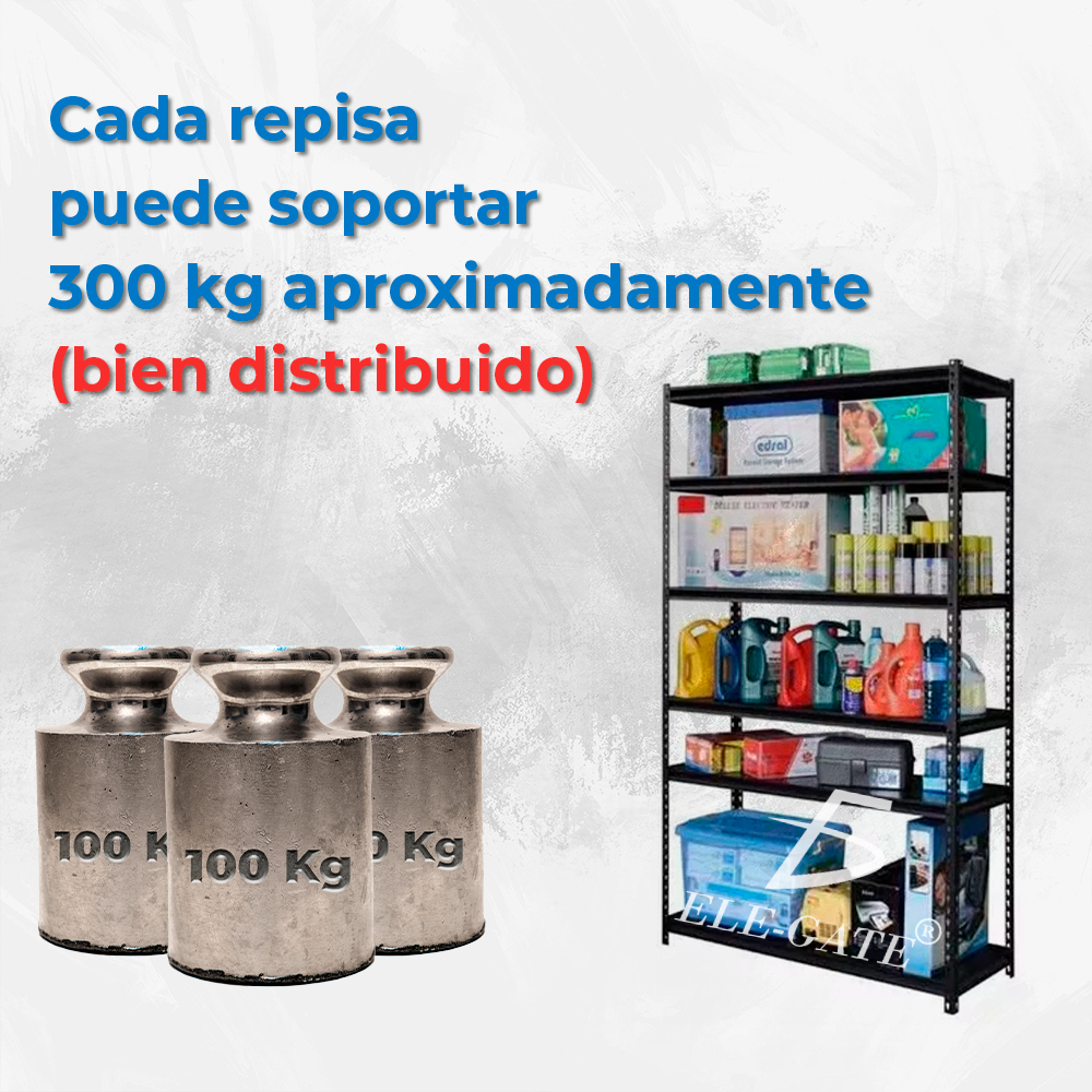 Estante de Acero Muscle Rack de 6 Repisas - Organización Robusta y Eficiente - Image 3