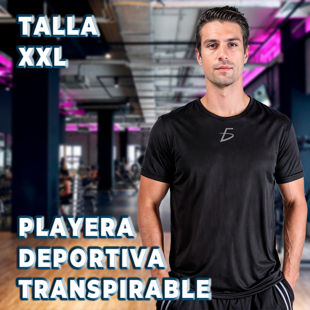 Playera Deportiva Traspirable Cómoda y Estirable