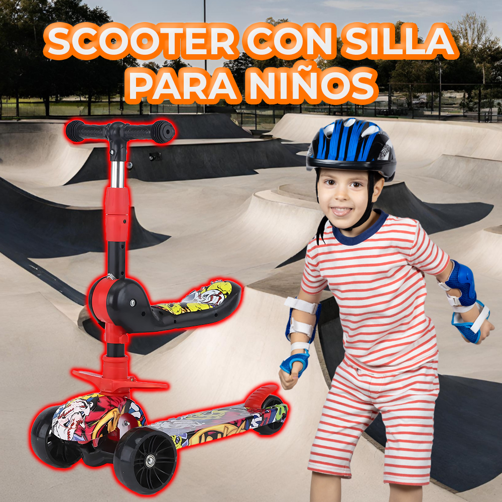 Patinete Plegable para Niños - Resistente y Duradero