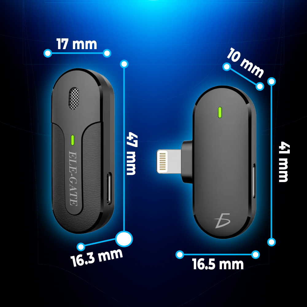 Micrófono Inalámbrico Lavalier para IPhone con Estuche de Carga - Image 4