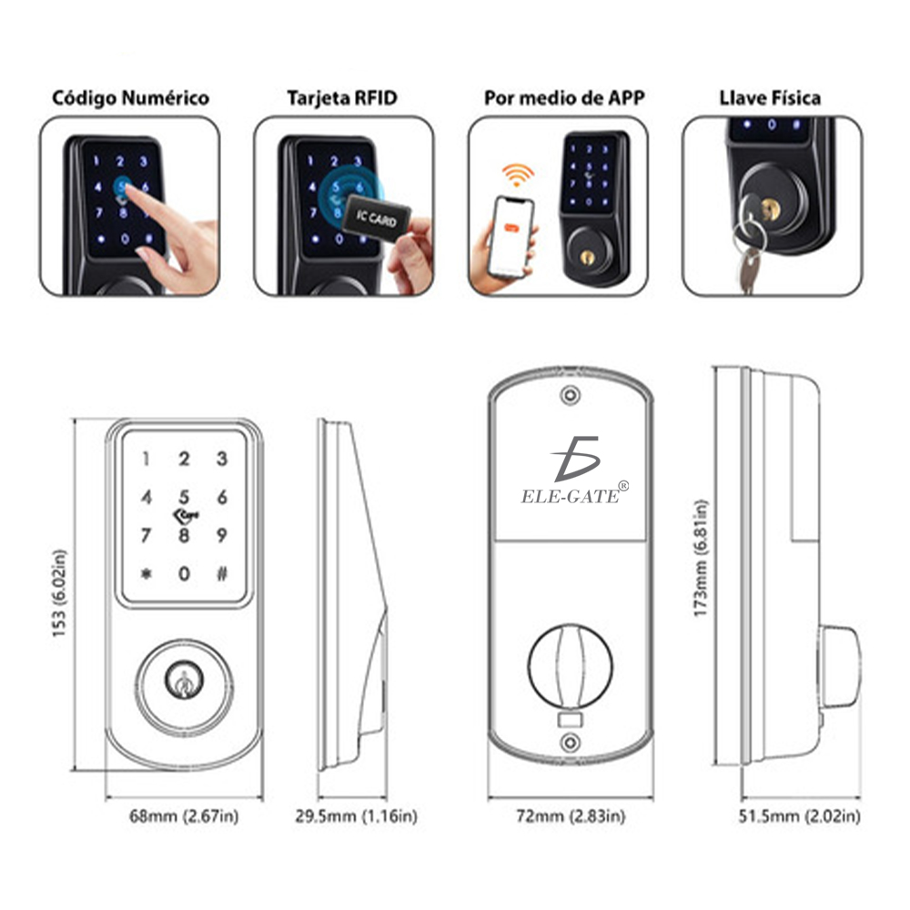 Cerradura inteligente A220 - Image 4