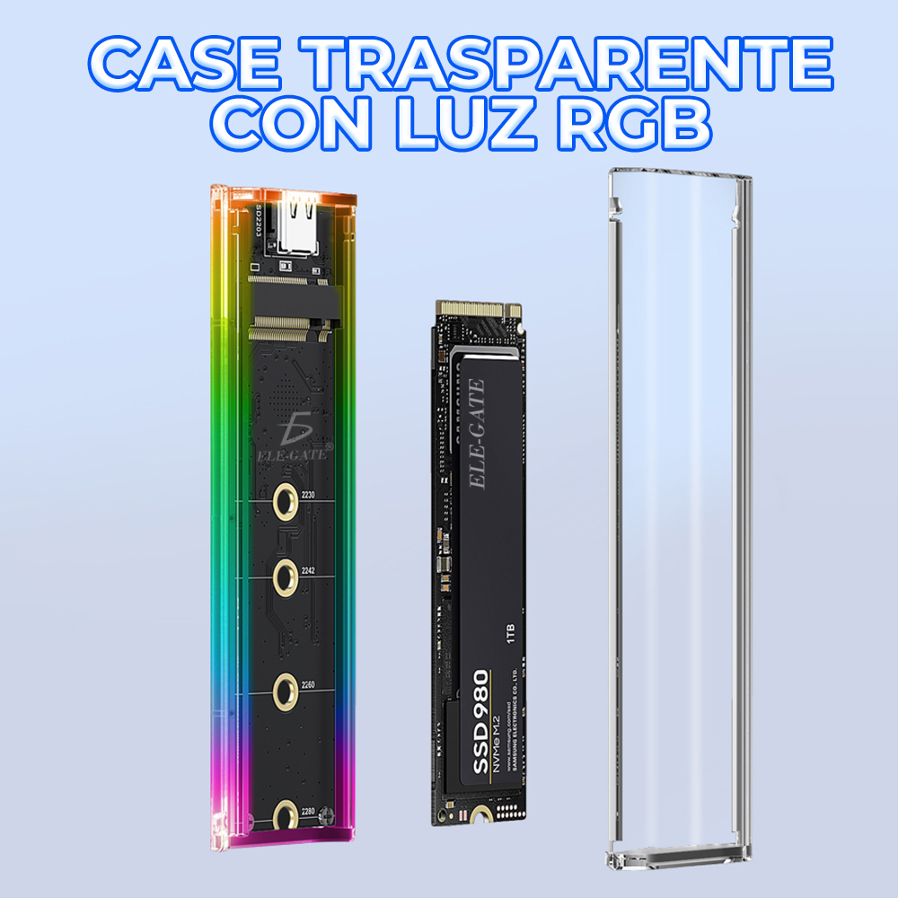 Case Transparente con Luz RGB: Estilo y Elegancia para tu PC Gaming - Image 4