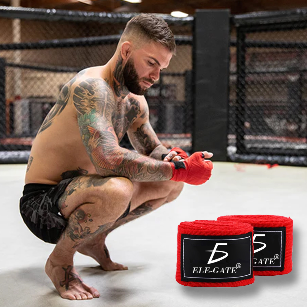 Vendas de Boxeo Elásticas - Envoltura de Mano para Kickboxing y Algodón