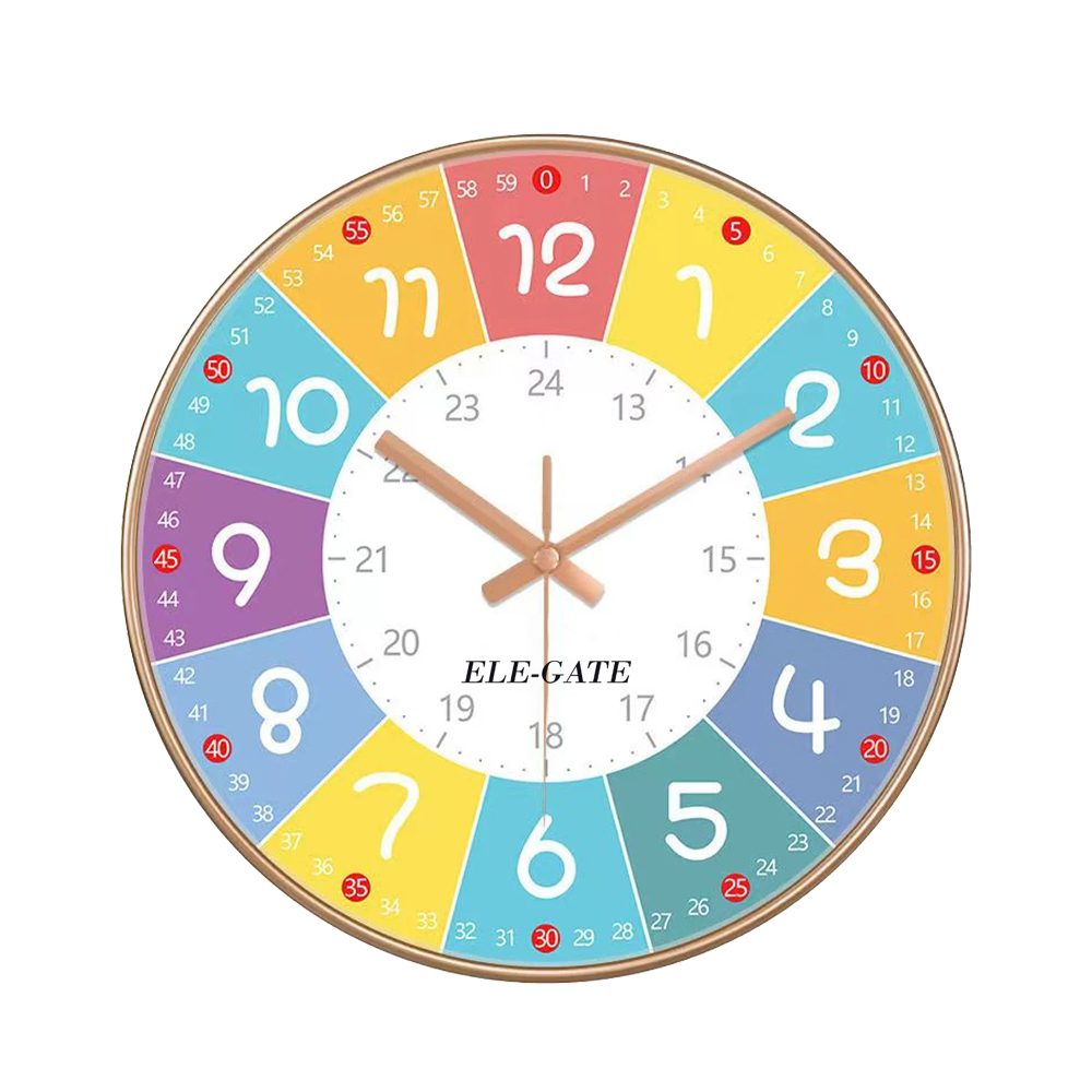 Reloj Analógico Silencioso de Pared Colorido 8`` - Image 3