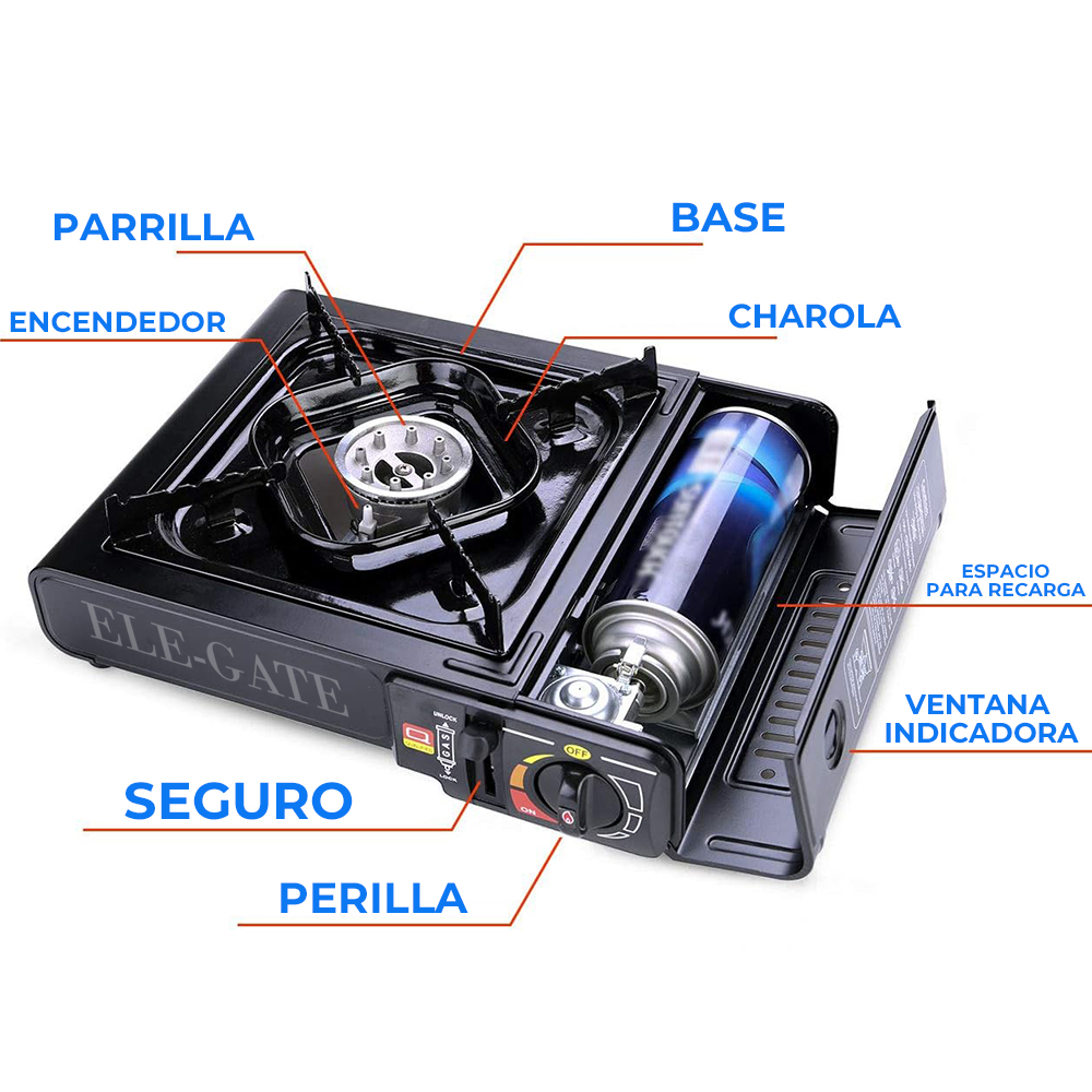 Estufa de Camping Portátil a Gas Butano - Calor y Conveniencia en tus Aventuras al Aire Libre - Image 5