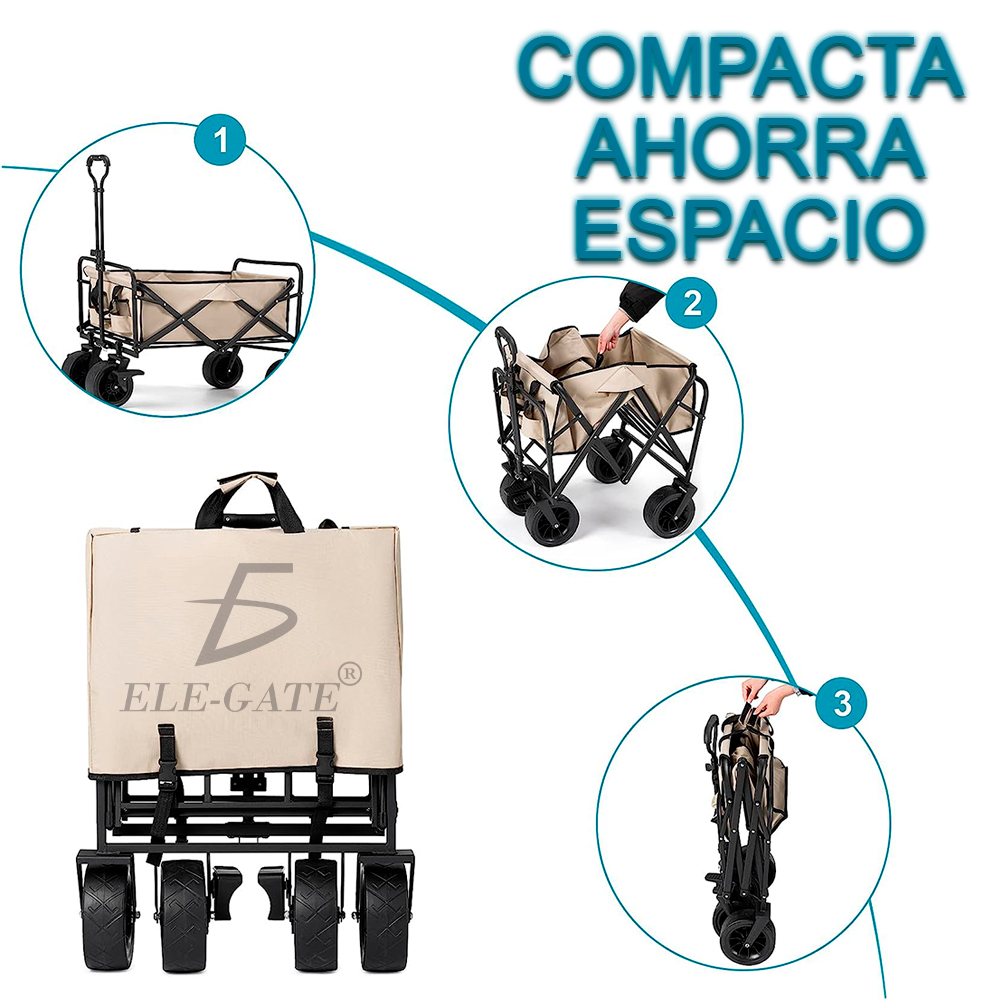 Carrito de Mano para Exteriores y Bricolaje con Rodamiento - Capacidad de Carga 176.4 lbs - Image 4
