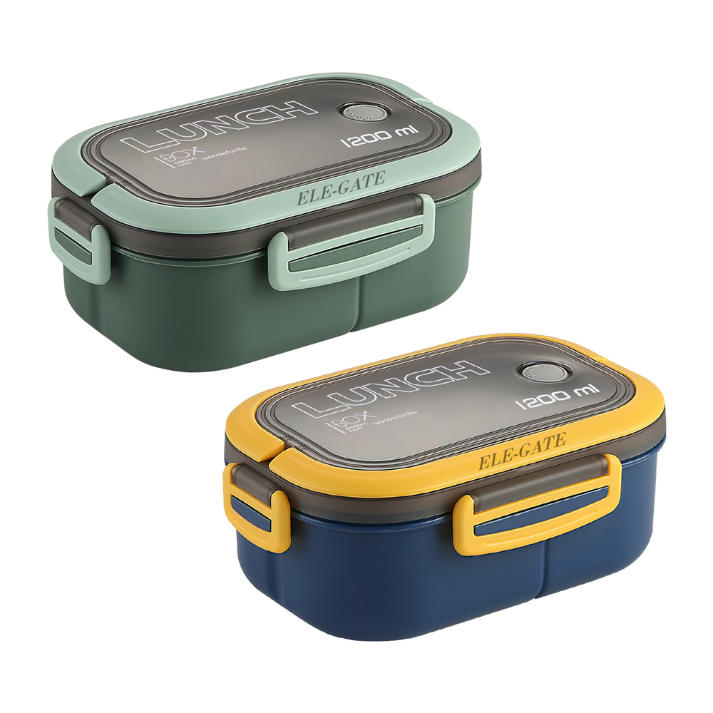 Lunch Box con Dos Capas de Aislamiento con Tenedor y Cuchara - Image 2