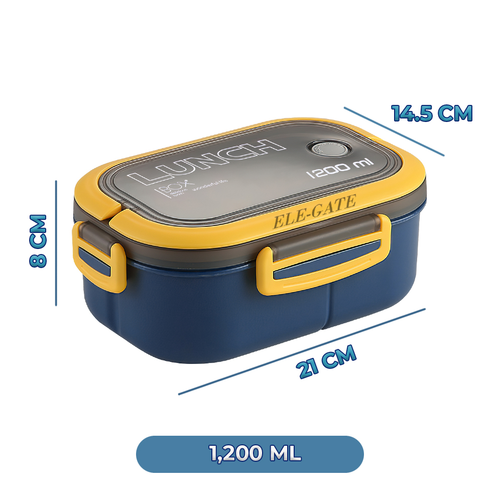 Lunch Box con Dos Capas de Aislamiento con Tenedor y Cuchara - Image 4