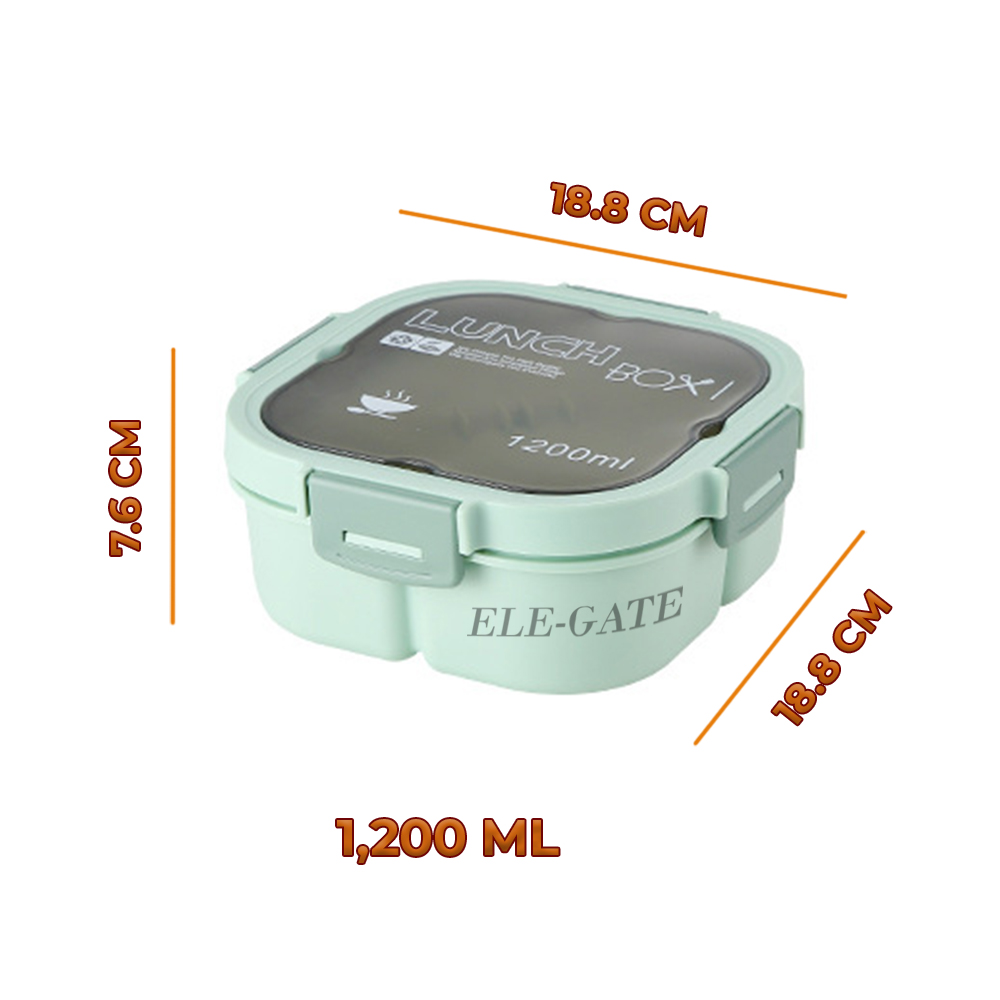 Lunch Box con Compartimiento para cubiertos a prueba de fugas - Image 5
