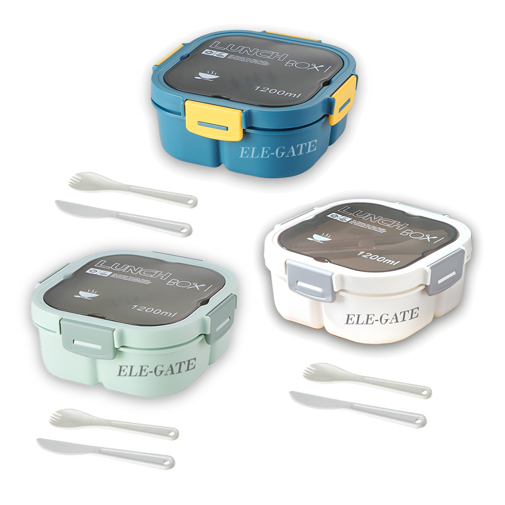 Lunch Box con Compartimiento para cubiertos a prueba de fugas - Image 2