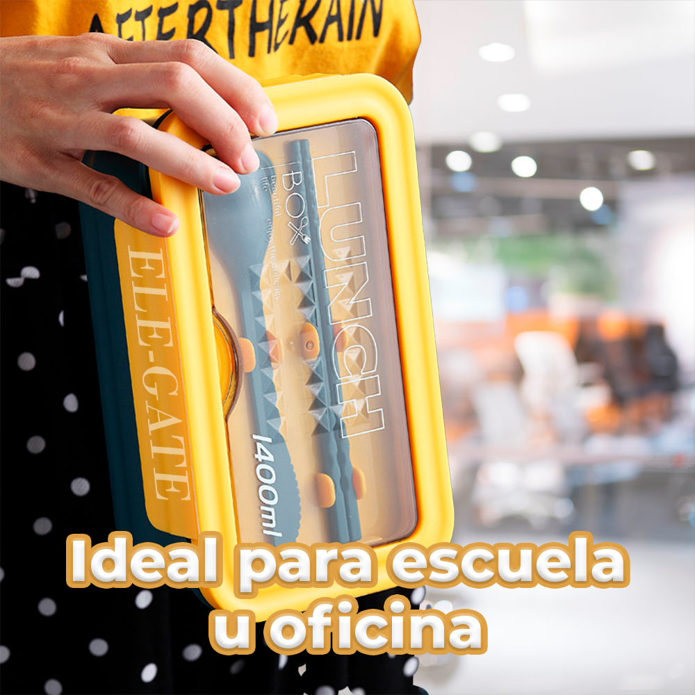 Lunch Box de 1400ml con 3 cubiertos - Image 3