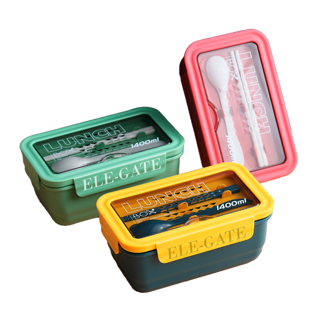 Lunch Box de 1400ml con 3 cubiertos - Image 2