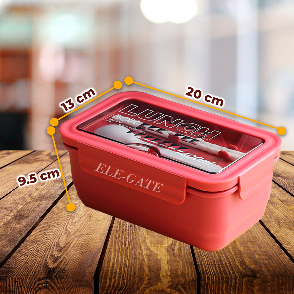 Lunch Box de 1400ml con 3 cubiertos - Image 5