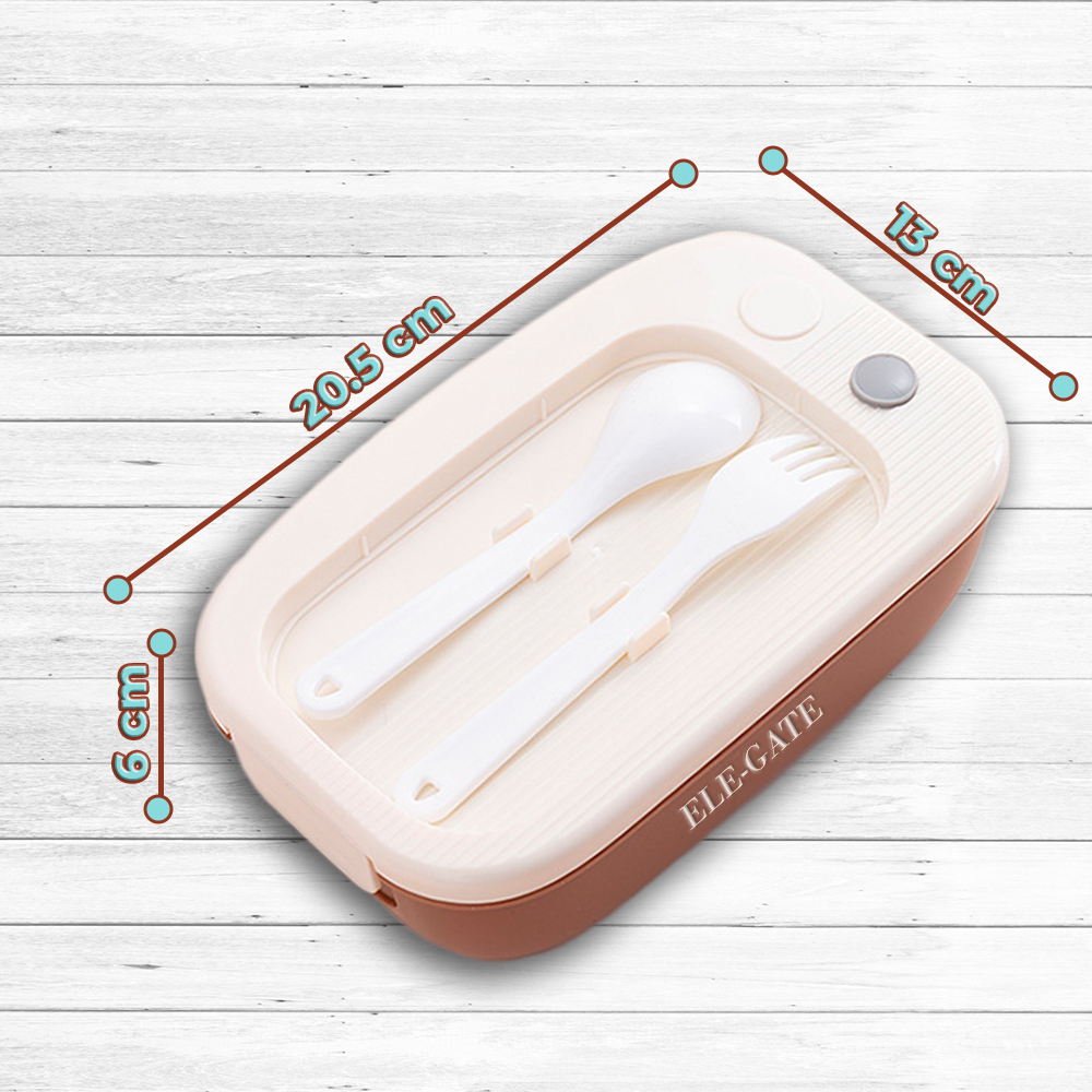 Lunch Box Con Separador Y Cubiertos - Image 5