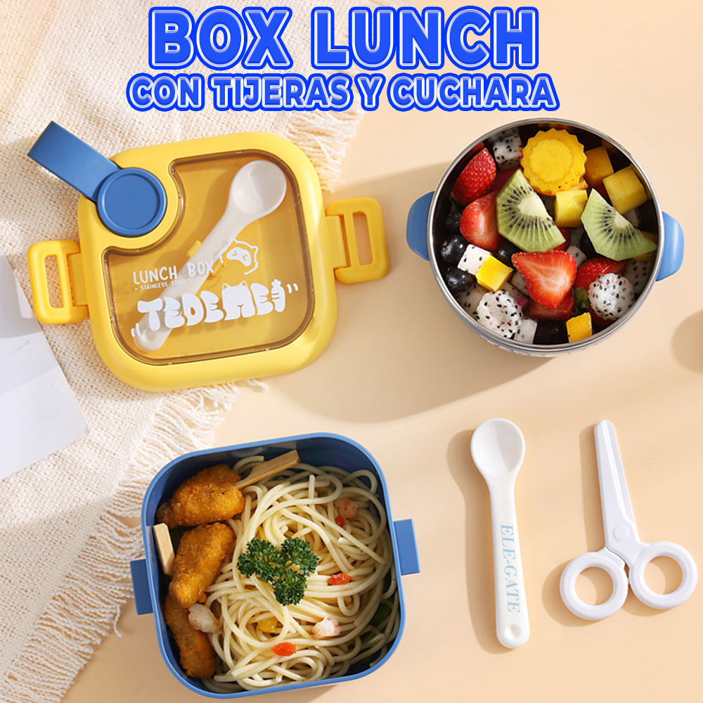 Lonchera Térmica de Acero Inoxidable con tazón complementario para alimentos