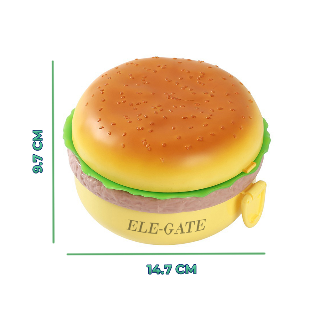 Lonchera En Forma De Hamburguesa Con Cubierto - Image 5