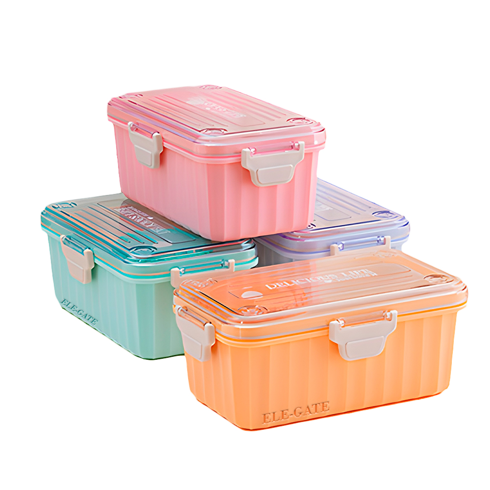 Lunch Box para Microondas con Contenedor para Frutas a Prueba de Fugas - Image 2