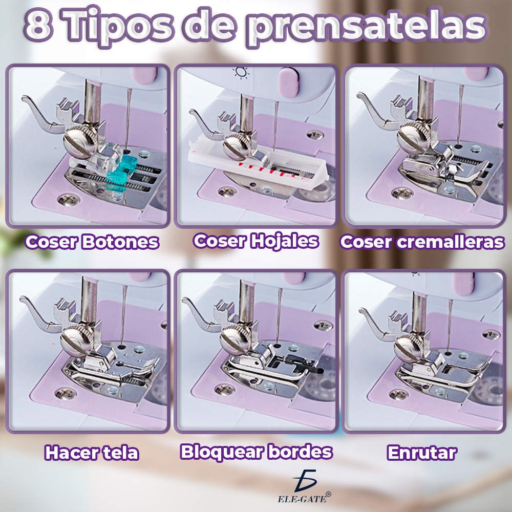 Máquina de Coser Multifuncional 12 Patrones - Image 4