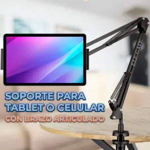 Brazo Articulado para Escritorio - Suspensión para Videografía y Transmisión en Vivo