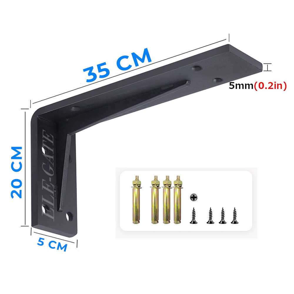 Soportes de Estante Flotantes Resistentes de 35x20x5cm - Image 3