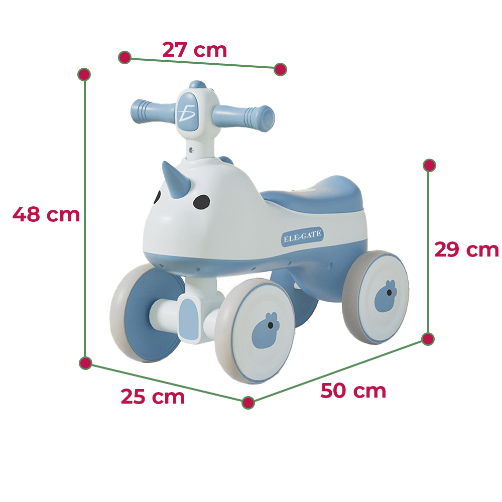 Patineta infantil de cuatro ruedas modelo unicornio (con luces + música) Andadera para bebés de 1 a 6 años - Image 5
