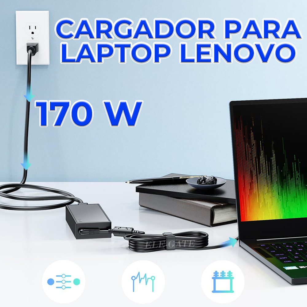Cargador para Laptop Compatible con Lenovo 20V 8.5A 170W - Image 3