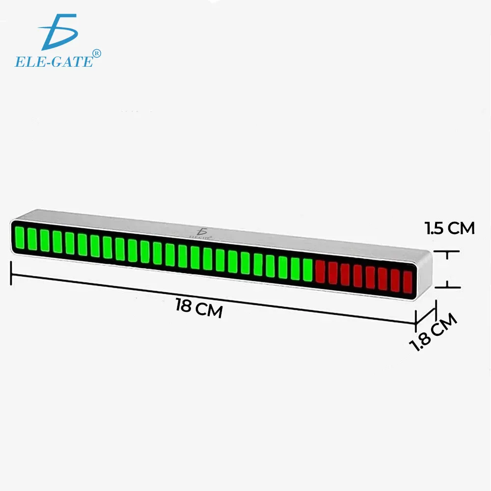 Barra luz LED RGB Reactiva al Sonido, Indicador de Nivel de Música Rítmica Activada por Voz para Fiestas. - Imagen 4