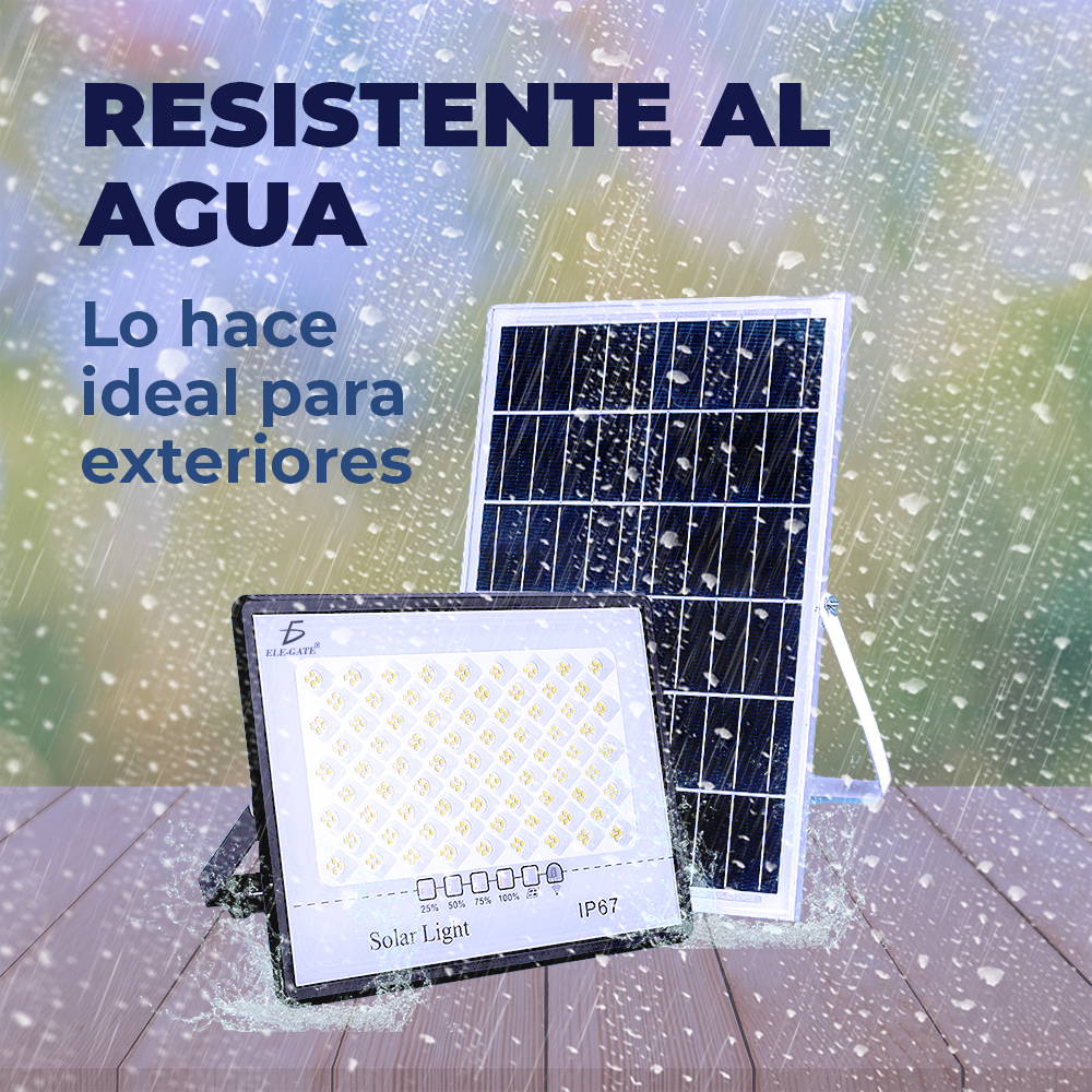 Luz Led de 50W con Panel Solar para Uso en Exterior - Image 3