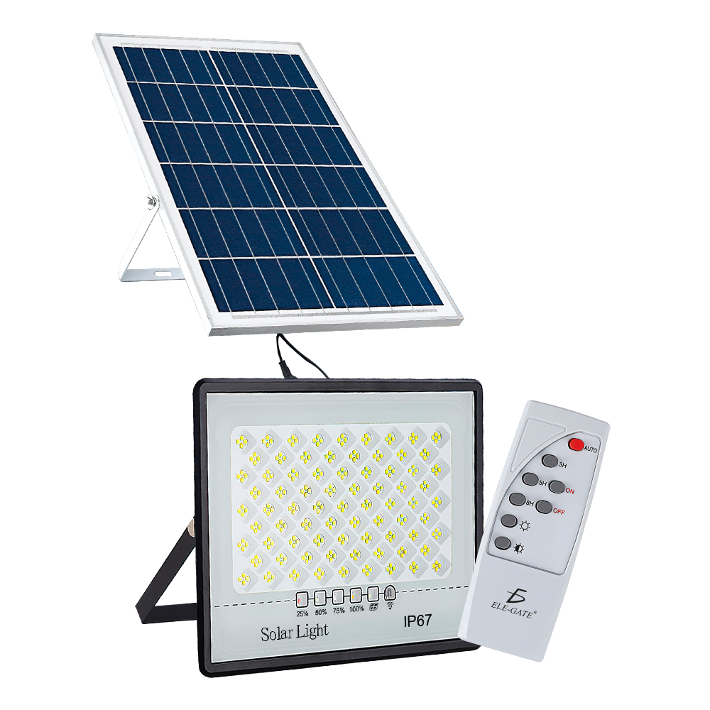Luz Led de 50W con Panel Solar para Uso en Exterior - Image 2