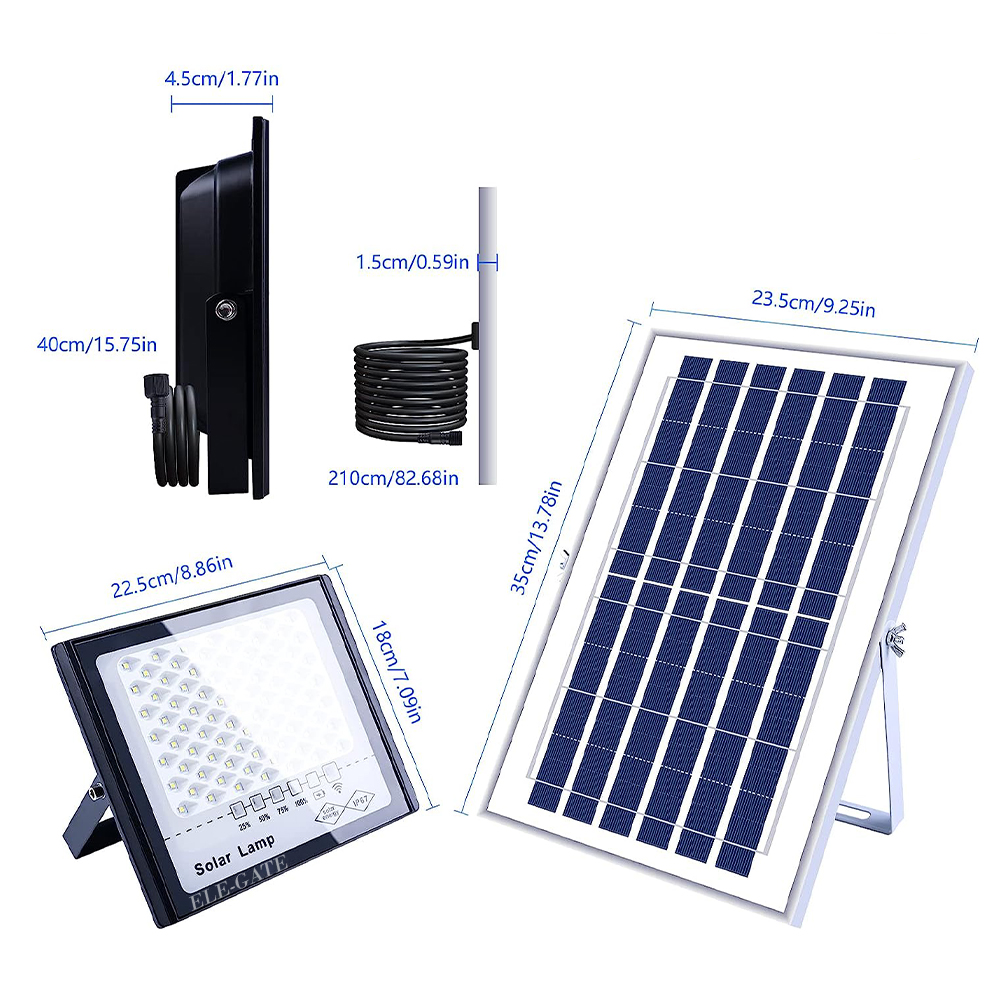 Luz Solar LED de 800W para Exteriores - Atardecer/Amanecer Automático - Impermeable - Image 2