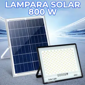 Luz Solar LED de 800W para Exteriores  - Atardecer/Amanecer Automático - Impermeable