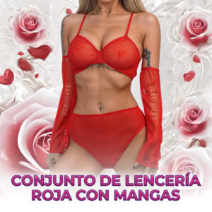 Conjunto de Lencería con Mangas
