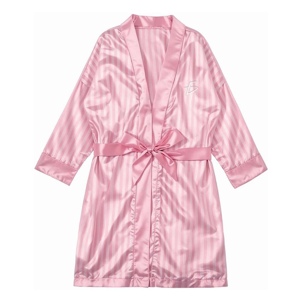 Bata Tipo Kimono de Satén para Mujer - Image 2