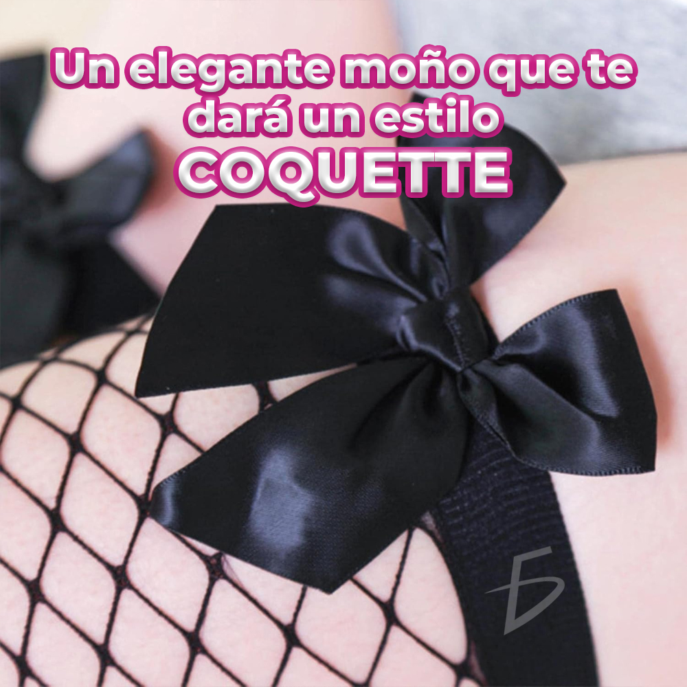 Medias de Muslo de Red Coquete - Image 3