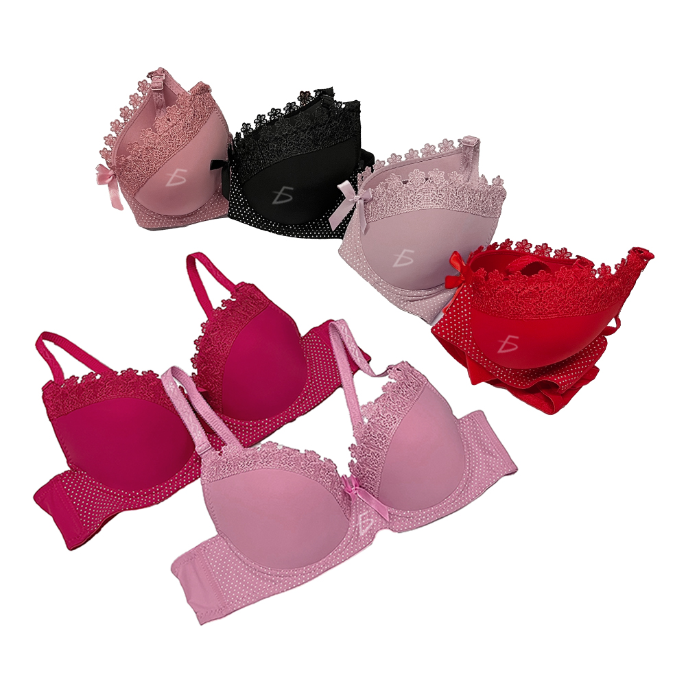 Brasier con Encaje de Copa Completa Push Up - Image 2