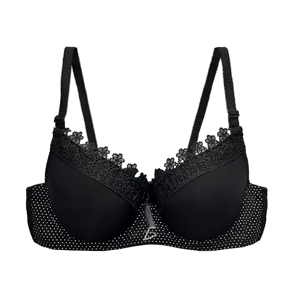 Brasier con Encaje de Copa Completa Push Up - Image 3