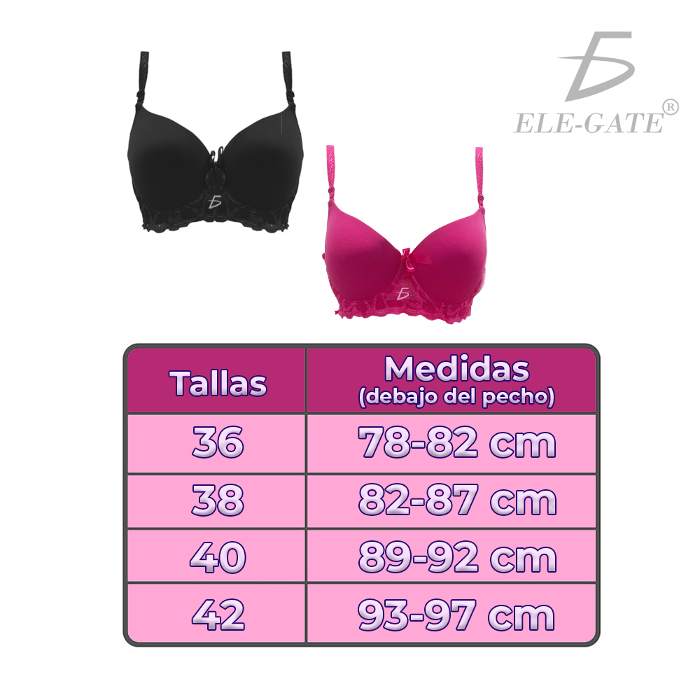 Brasier con Encaje de Espalda de 3 Broches - Image 9