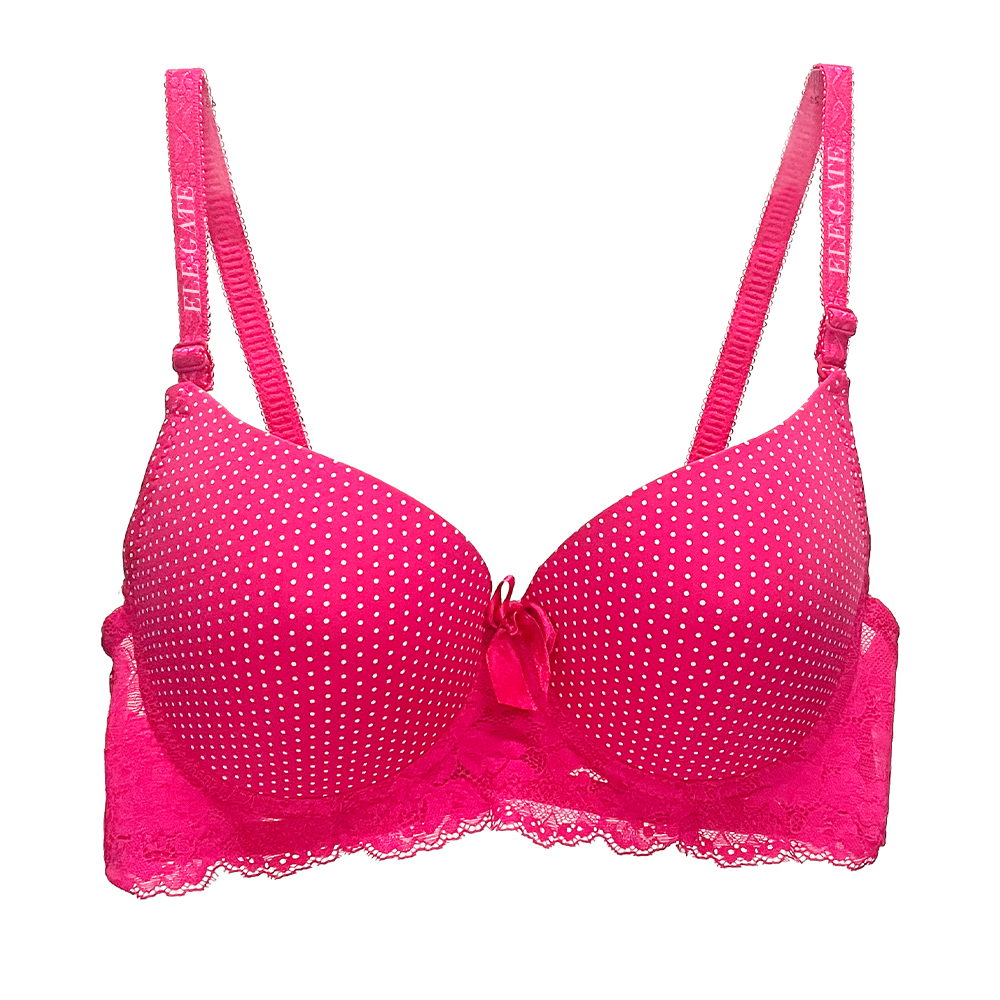 Brasier con Diseño de Puntos con Espalda de Encaje - Image 7