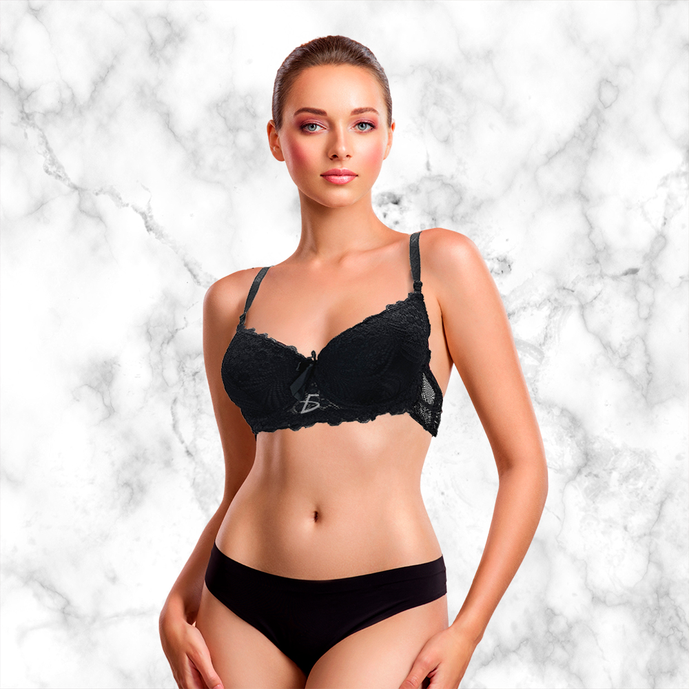 Brasier con Diseño de Encaje Floral