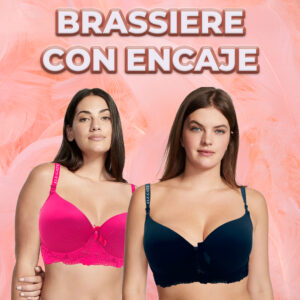 Brasier con Copa Completa Espalda de Encajé con efecto Push Up