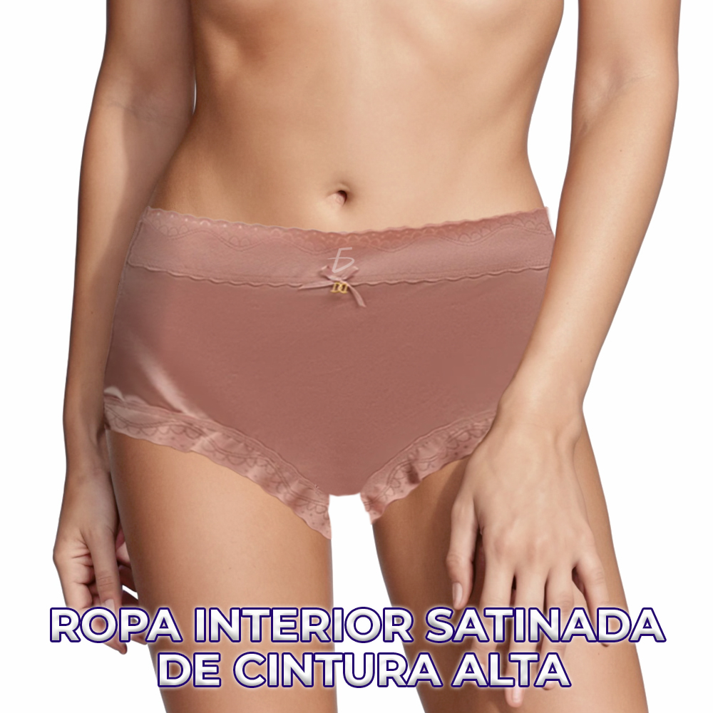 Panti Satinada de cintura Alta
